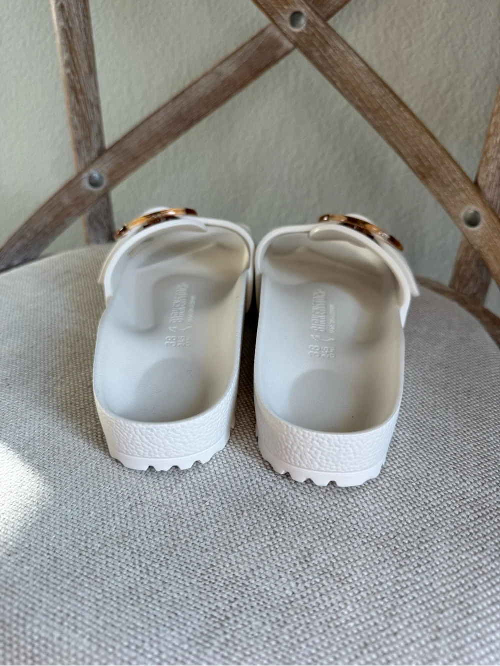 Birkenstock Madrid EVA Big Buckle Sandals eggshell